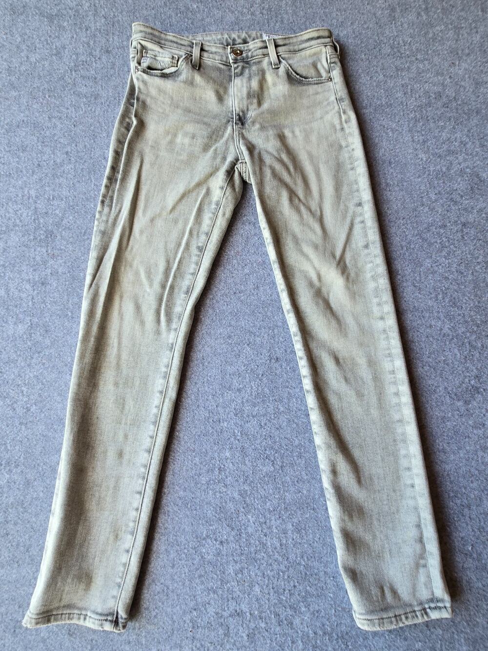 AG Adriano Goldschmied Prima Ankle Slim Cigarette Jeans Light Blue Size 27